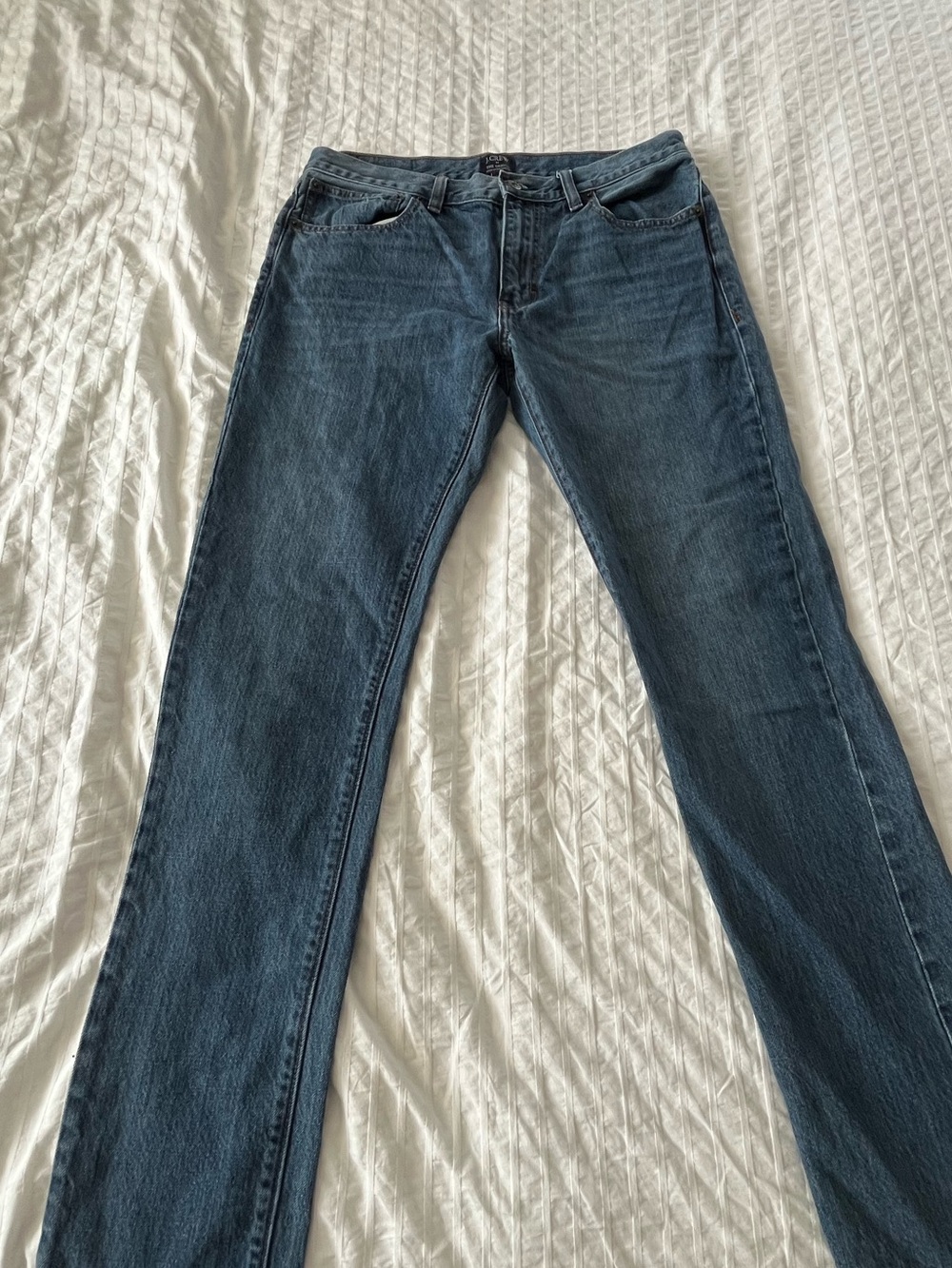 J.Crew Men's Blue Straight-Leg Jeans
